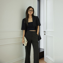 MEIYANG MEIYANG (spot)Toray suit spring and autumn imported five-point middle sleeve straight suit jacket