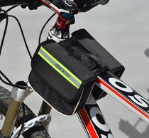 Jiante bicycle bag hard case upper pipe bag saddle bag mountain bike front bag with mobile phone bag cycling equipment