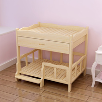 Removable and washable than bear teddy cat bed pet bed solid wood dog bed special bed cute princess kennel four seasons universal
