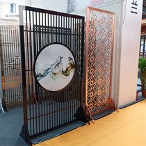 Stainless steel Nordic wrought iron screen partition custom new Chinese entry barrier modern simple grille partition wall