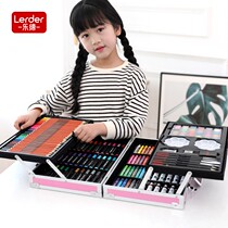 Le Di Brush Set 168 Aluminum Box Drawing Set Watercolor Crayon Watercolor Pen Art Children's New Year Gift
