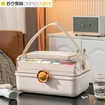 Xingyou 727 medical box family housing large capacity student dormitory emergency medical box multi-layer storage medicine box