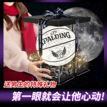 Spalding reflective luminous basketball luminous Valentines Day gift boxed basketball birthday gift for boys and friends 1274