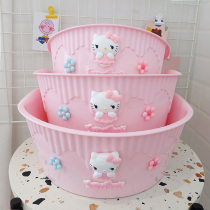 Girl heart pink cute cartoon washbasin household plastic children dormitory student washbasin baby small basin