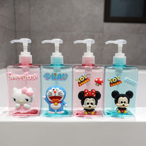 Cartoon travel bottle press type shower gel shampoo hand sanitizer small bottle empty bottle portable foam