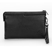 Genuine Leather Texture Packs Mens Handbags Fashion Trendy Hand Grab Bag Hand Grip Bag Business Clip Bag Mens Bag Letter Enveloping