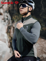 Sendike 2022 new autumn and winter cycling clothing mens fleece windproof vest bicycle jacket warm waistcoat
