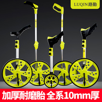Distance-ranging wheel-push roller-type rangefinder quantity road car instrumental mechanical digital display outdoor rolling push ruler engineering measuring ruler
