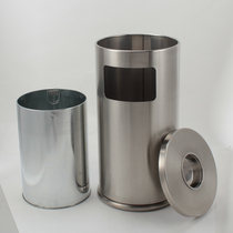 Hotel office stainless steel lobby Hall ashtray commercial large public round ashtray against the wall trash can
