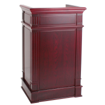 Oversized multimedia lecture lamp Hotel Welcome Desk KTV mammoth table European style desk mahogany color host station