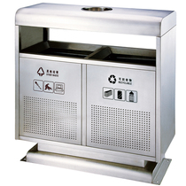 Outdoor trash can Scenic Area classification environmental protection box stainless steel large fixed expansion screw commercial ash bucket