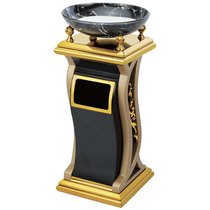 Creative ash bucket with ash basin trash can Luxury Hotel leather box seat floor elevator entrance ash barrel