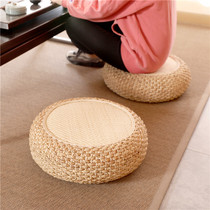 Straw sitting Pier Japanese rattan futon cushion B & B hostel tatami living room round thickened tea room meditation cushion