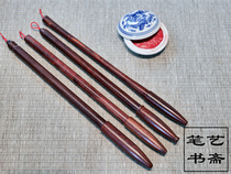 Small leaf red sandalwood pen New baby fetal hair pen custom-made fetal hair pen baby souvenir