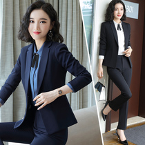Business dress women suit fashion small size dress overalls 2020 Spring and Autumn Winter hotel work suit Han