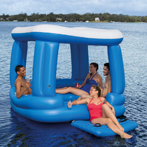 Original Bestway square floating island Sun lounger Floating bed floating rest Water row swimming