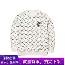 2022 Spring and Autumn New M L B NY full standard T-shirt sweater men and women with vintage old round neck loose top