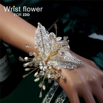 High-end new bridal wedding gift beautiful wrist flower fairy lace event dinner will show a dance bracelet