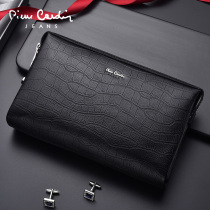 Pilkardanhand handbag mens lock leather crocodile print large capacity 2021 new luxury hand hold wallet