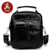 Alligator skin Hand bag light luxury texture mens shoulder bag fashion personality vertical Hand bag leather shoulder bag
