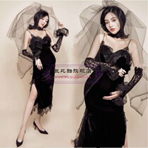 2018 photo studio New cute cartoon rabbit pregnant woman Photo theme clothing belly mommy Photo Costume