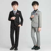 Childrens suit suit suit boys autumn 2021 new wedding flower girl dress little boy handsome suit three-piece set