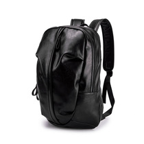 Hong Kong cowhide new backpack personality trend leisure boys large capacity travel sports wild backpack