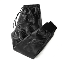 Down pants men wear outdoor winter cold warm white duck down casual trousers large size slim full-fitting velvet mens pants