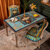 Luxury European leather table mat waterproof and oil-proof disposable tablecloth coffee table mat cloth custom round table mat TV cabinet mat