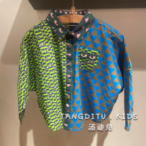 Brand Boy Clothing Boy Shirt 2022 Spring Dress New Children Polo Shirt Fried Street Long Sleeve Blouses Girl Shirt Tide