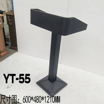 Simple Simple small black metal paint podium Welcome desk Reception desk Lecture table Gas modern podium