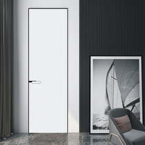Extremely minimalist aluminium wood door invisible door invisible door narrow door narrow side door No frame custom wooden door bedroom door through top door