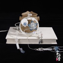 Spot handmade jewelry Hanfu accessories waist accessories no step press placket long tassel waist chain waist pendant