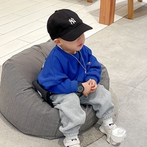 Sweatshirt boy spring autumn 2022 new children suit nets red ocean gas baby fried street handsome and boomer trendy long