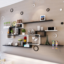 Wall shelf Background wall wall hanging wall cabinet Living room Dining room Bedroom bedside decoration frame Creative lattice
