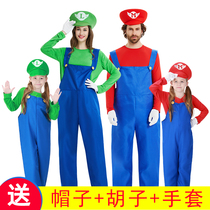 cos Mario costume adult super Marie dress men and women costume classic cartoon character role play