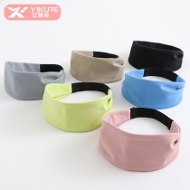 lulu sports headband womens wide-brimmed sweat-absorbing hair high-elastic yoga headband running fitness quick-drying sweat-conducting headscarf