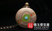 Antique antique Miscellaneous pure copper miscellaneous collection retro flip mechanical pocket watch hanging watch hanging watch hanging ornaments old objects