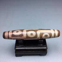 During the Ming and Qing Dynasties old Tibetan old goods cinnabar(nine-eyed Tianzhu) antiques antiques gilt silver pendants gifts