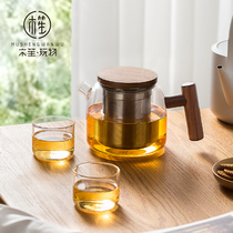 Glass pot Japanese teapot large belly pot housefruit teapot set tea set high-end tea cooker