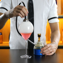 Molecular cocktail smoked cocktail utensil smoked wood chips spice bubble smoke gun molecular cooking smoker Hood