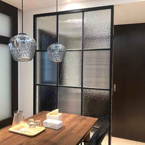 Changhong glass partition corrugated wave embossed partition doors and windows bathroom porch screen tempered double layer laminated glass