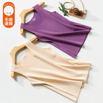 No-scratched warm vest lady gush thickened heating double face grinding matte bodysuit undershirt underwear autumn and winter