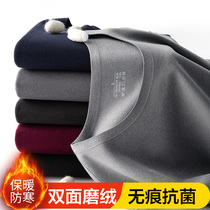 Duvet Warm Underwear Mens Autumn Clothes Autumn Pants Suit Thicken Plus Suede 2021 New no marks for spring autumn and autumn