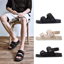 2022 new summer mens slippers outdoor leisure beach sandals Dual-use trendy Korean version personality outside wearing cool tug