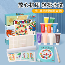 Special toy Mr. Childrens paint washable painting paint baby graffiti set hand-printed finger painting