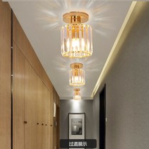 Entrance to the family Guan Guan Lights Modern Suction Top Balcony Aisle Light Cloakroom Light LED Nordic Light Walk Corridor Water Crystal Light