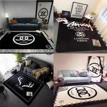 Net red ins Chains carpet Living room Bedroom Bedrooms full of pink and adorable Teenage Girl Hearts Princess Room Mat