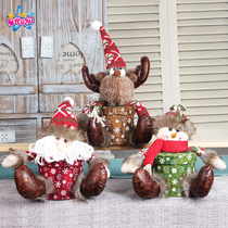 Pingan fruit box three-dimensional cartoon Santa Claus deer snowman Apple gift box Christmas Eve creative desktop ornaments