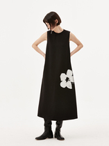 ForPoem 22SS hot stamping collection Floral A-line original haute couture casual sleeveless dress
